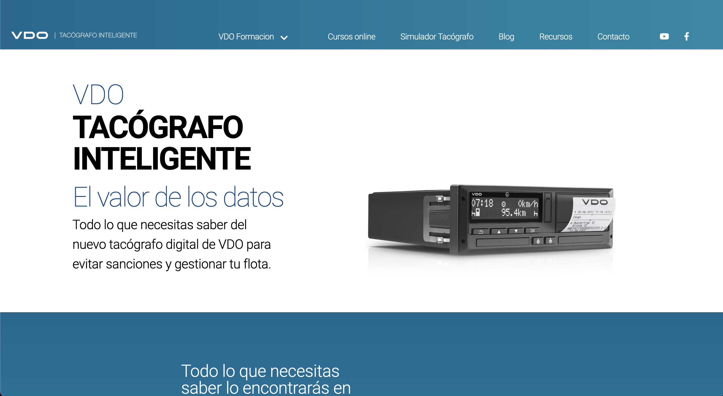 La web del tacógrafo