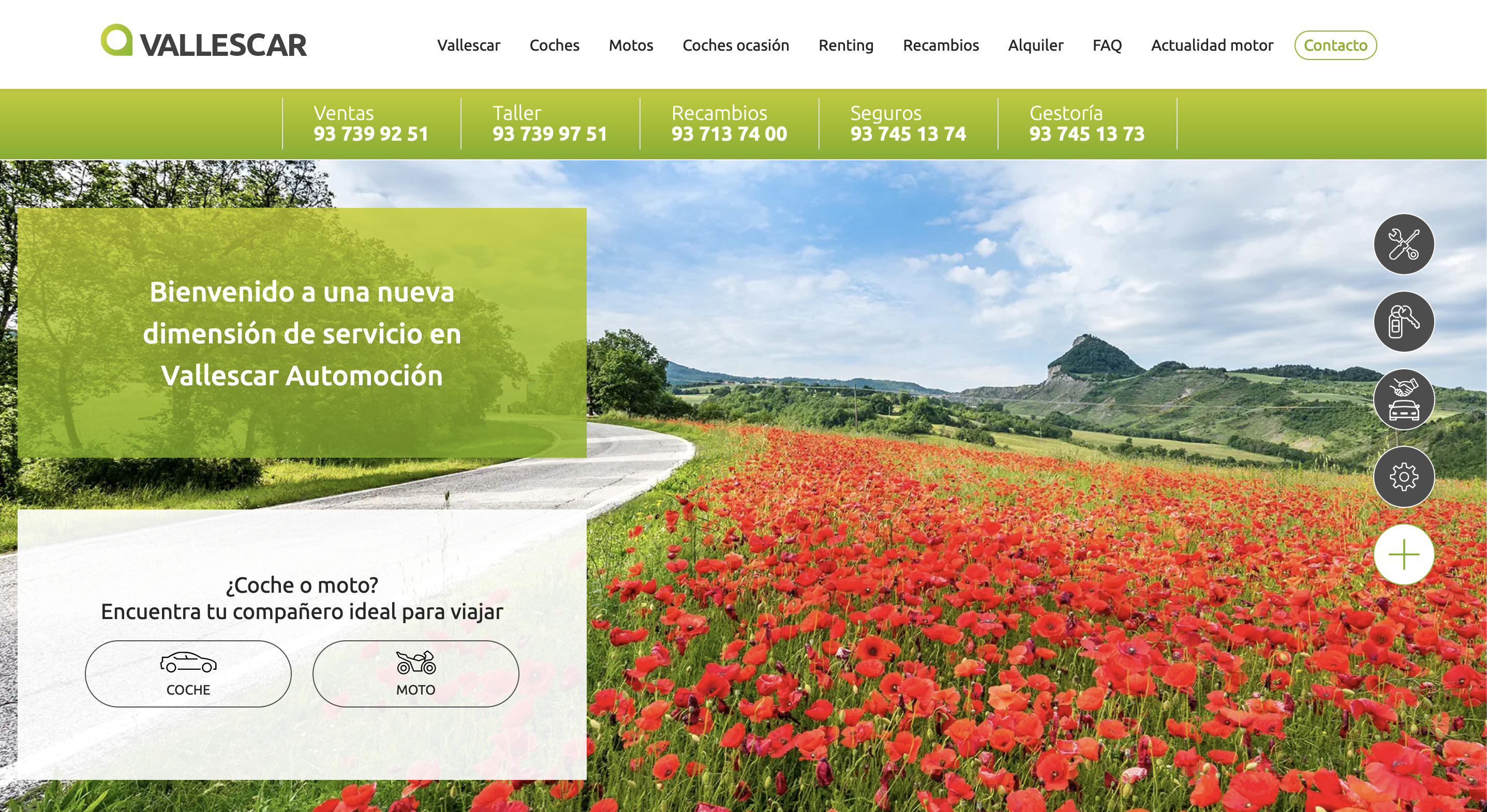 la web del concesionari